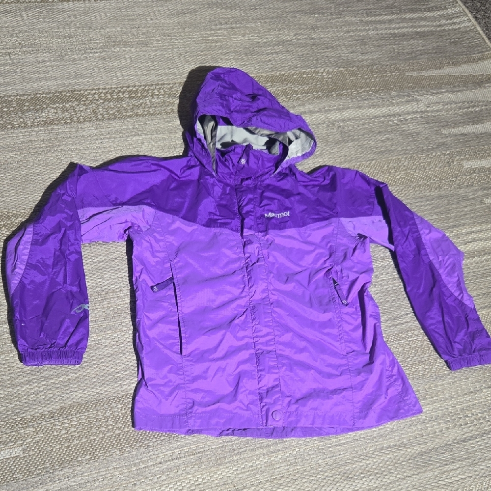 Marmot Girls Purple Rain Jacket Size Large